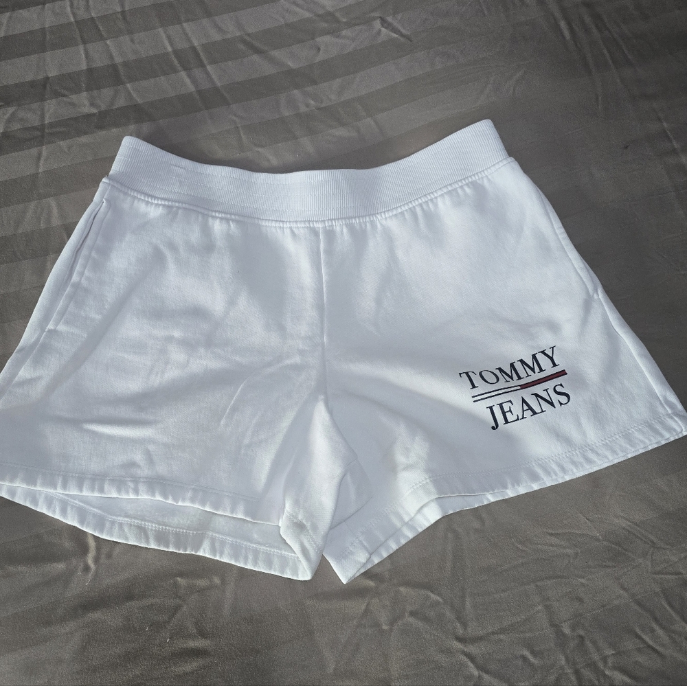 Tommy Hilfiger Women's White Athletic Shorts
